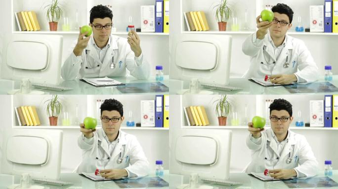 健康水果苹果替代选择年轻医生