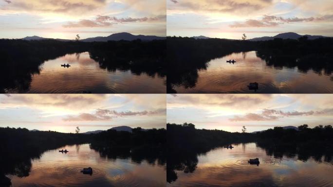 西开普省日落时品种河的迷人景色