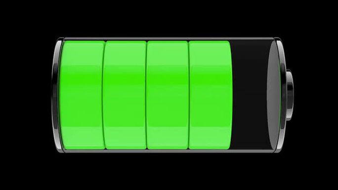 电池充电水平视图循环 [阿尔法包括在内]