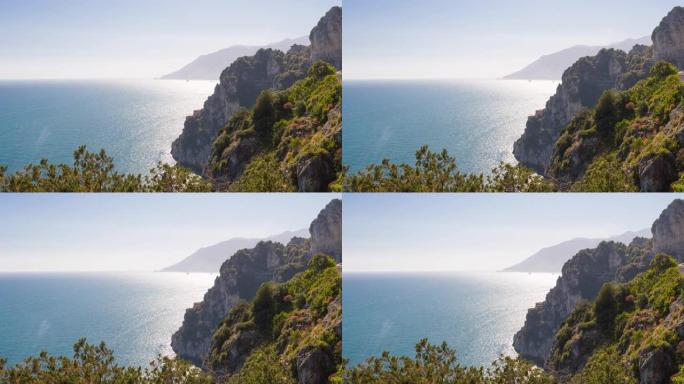 意大利阿马尔菲海岸令人惊叹的高架景观