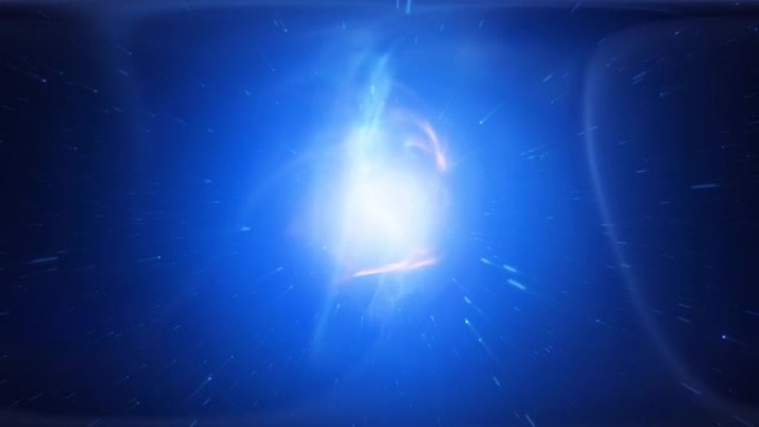 超音速太空旅行与星云光复制太空运动背景。