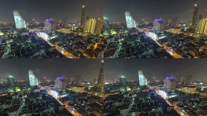 曼谷城市景观延时平移