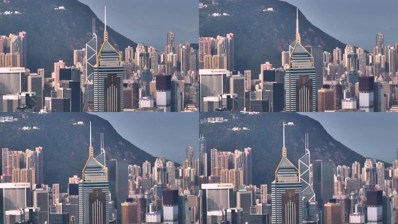 香港建筑格局鸟瞰图