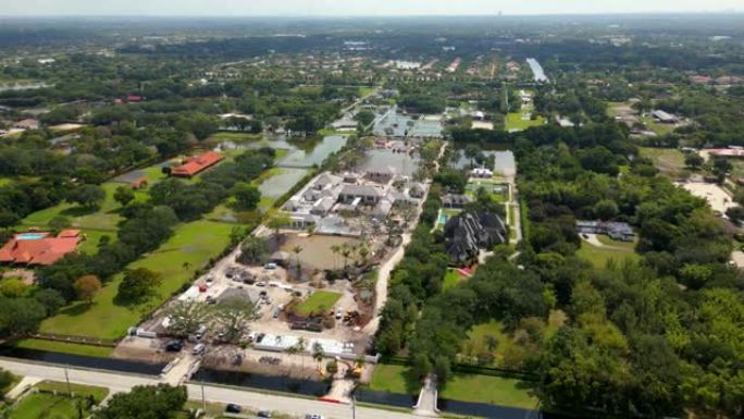 大约2023年4月的暴雨过后，西南牧场佛罗里达州洪水泛滥