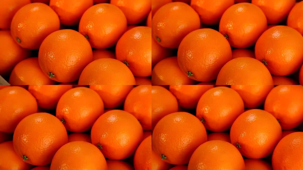 美丽成熟的橘子