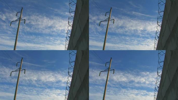 铁丝网保护铁和云的延时。