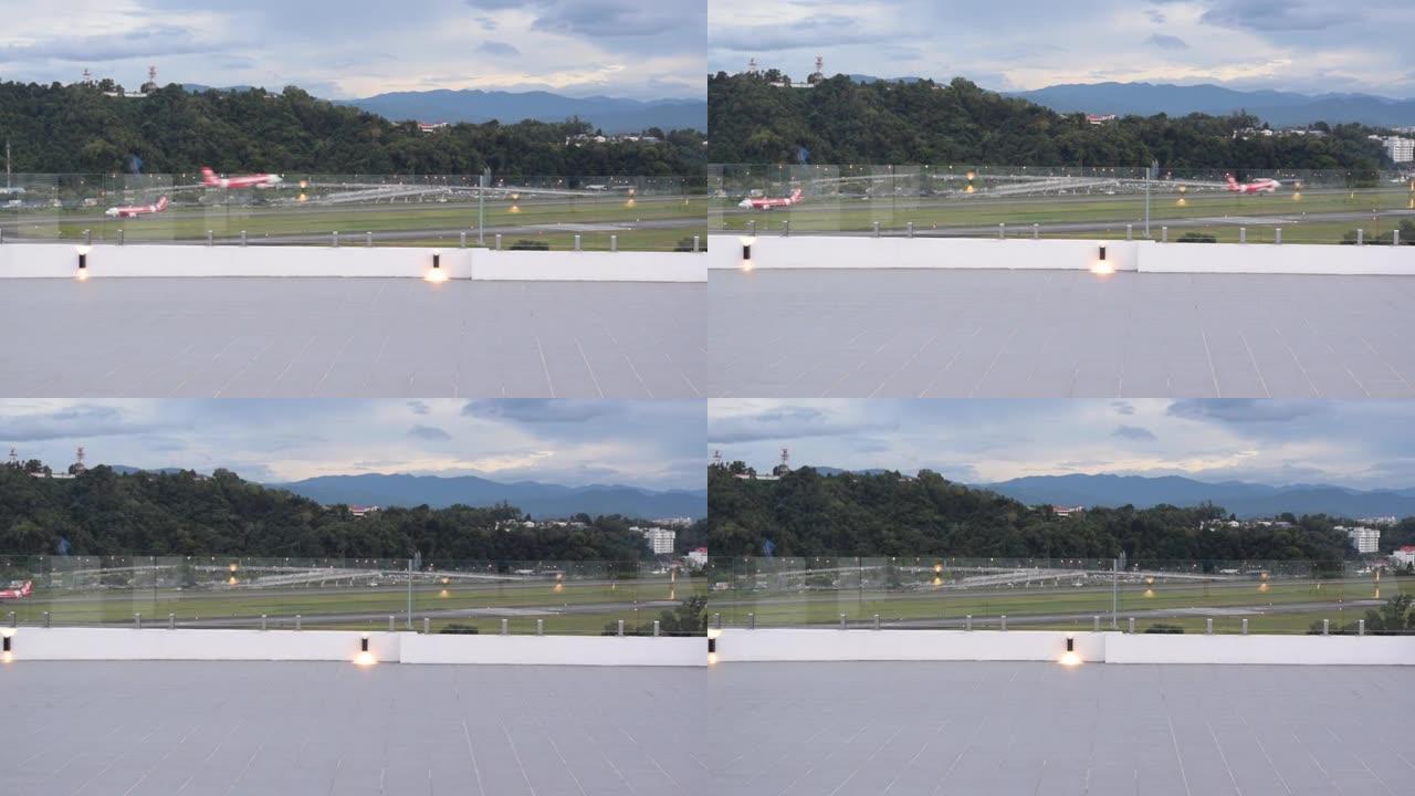 亚航飞机降落在KK机场。