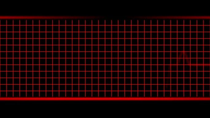 红色ekg机器无缝循环高清1080i