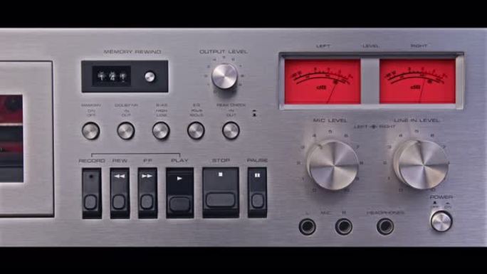模拟音量单位仪表VU仪表音频盒式磁带