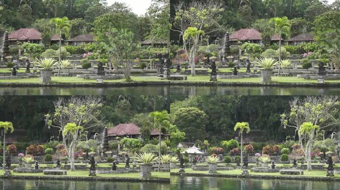 提尔塔刚加的水宫。巴厘岛的地标。印度尼西亚Karangasem