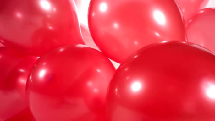 红色派对气球生日背景