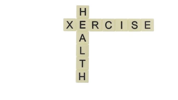 健康与饮食相关的字母瓷砖单词