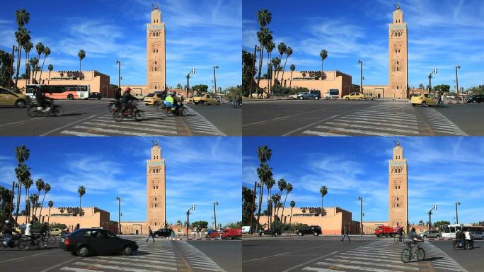 摩洛哥马拉喀什的库图比亚清真寺