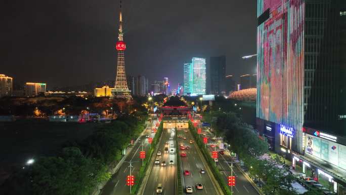 佛山禅城季华路夜景