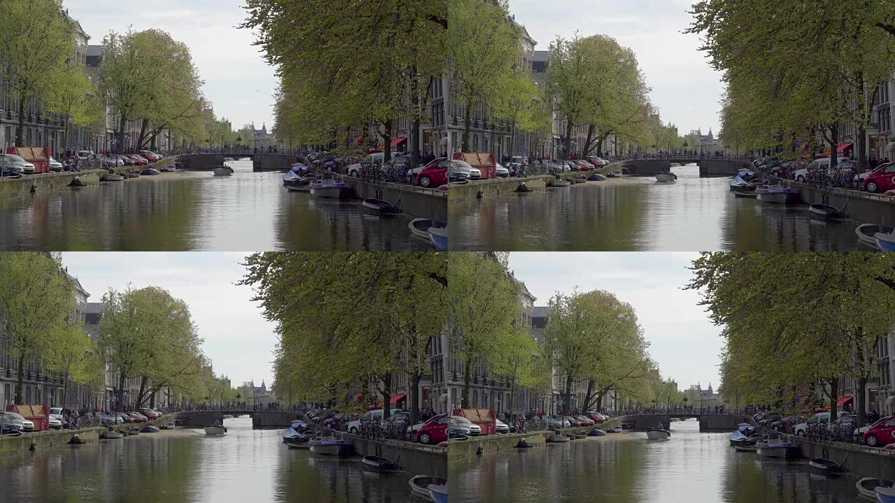 阿姆斯特丹大运河的景观