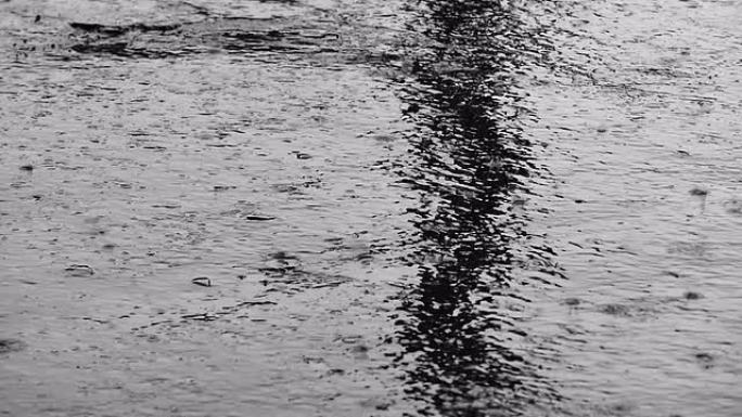 飞溅雨路