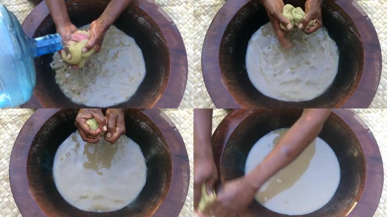传统卡瓦饮料斐济的国家饮料