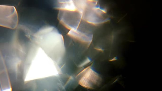 旋转水晶玻璃微距
