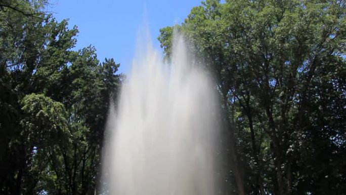 高喷泉水流