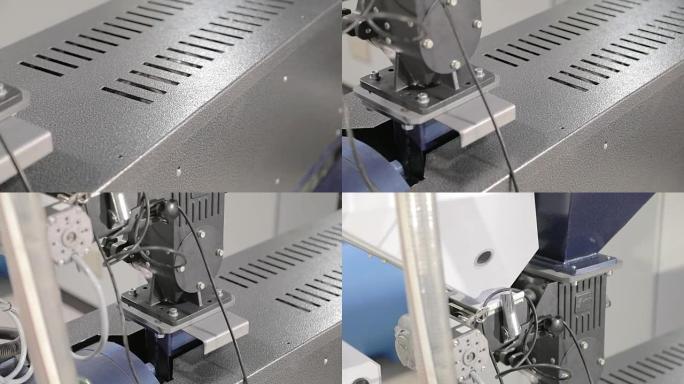 电缆生产。生产设备的一部分。用于生产电缆产品的原料进料。