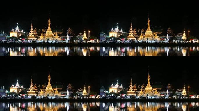 泰国湄宏顺的Wat jongham。