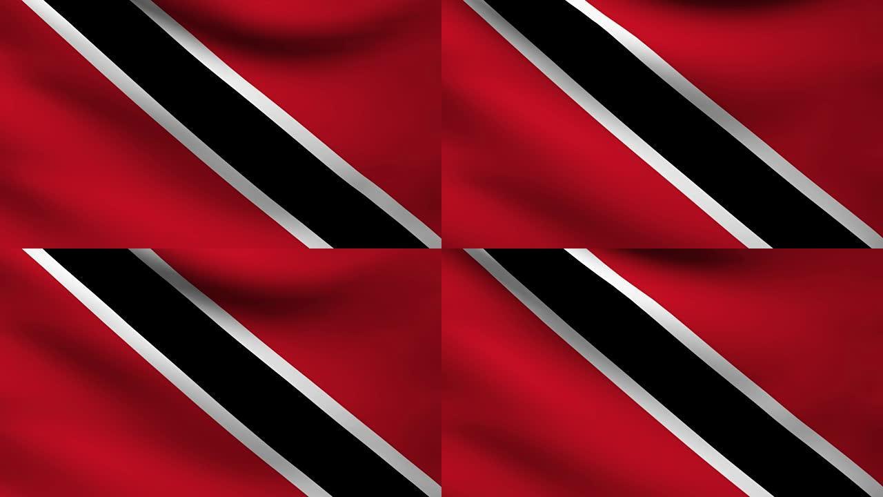 特立尼达和多巴哥国旗。