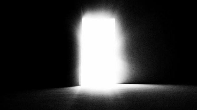 黑色门打开，让白光进入。