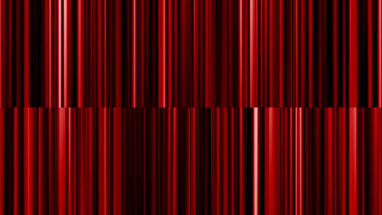 动画红色窗帘