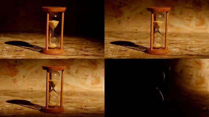 沙漏的谷物掉落