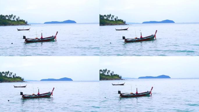 泰国普吉海洋外海渔船