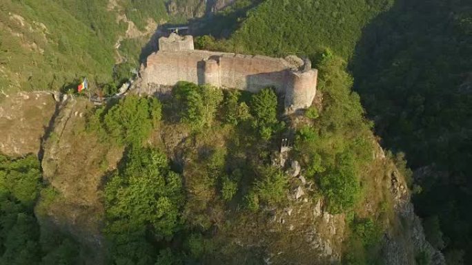 波纳里城堡的空中拍摄