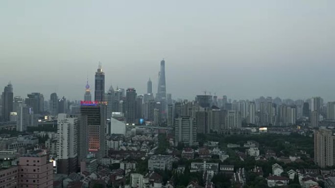 上海城景、4k、定时拍摄、夜景