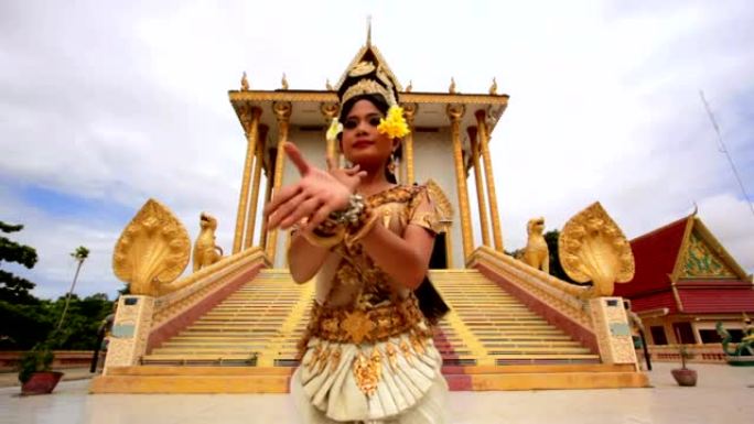 亚洲神话中的Apsara Dancer美丽的超自然女性