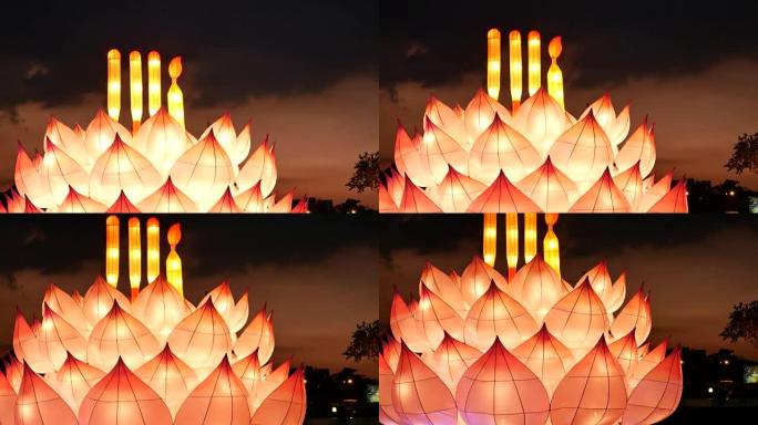 亚洲灯笼，节日装饰，泰国