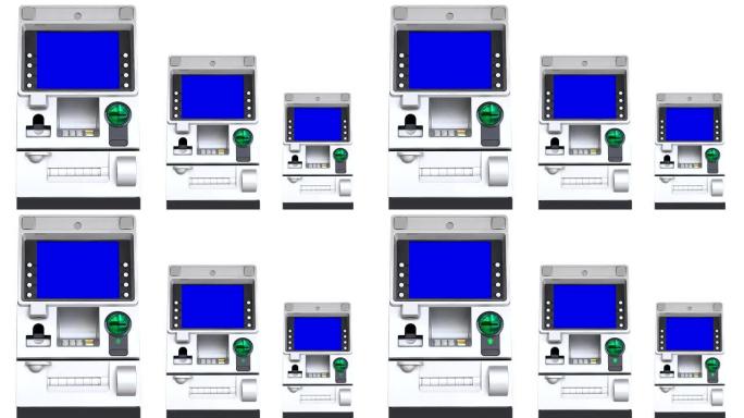 ATM (自动柜员机) 蓝屏显示 (重复)