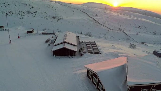 早上的滑雪胜地