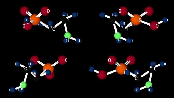 牛磺酸b2分子结构。