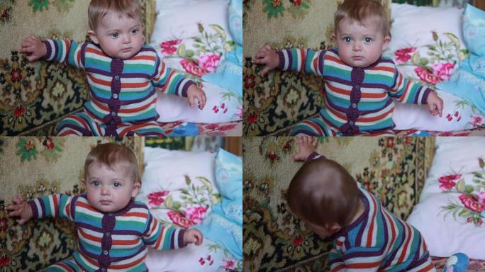婴儿触摸墙到墙的地毯