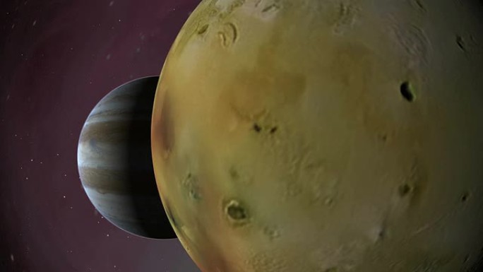 木星的卫星木卫一和气体巨星