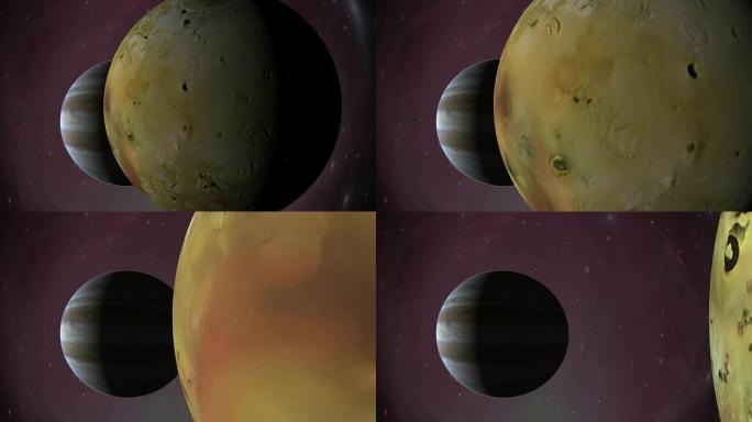 木星的卫星木卫一和气体巨星