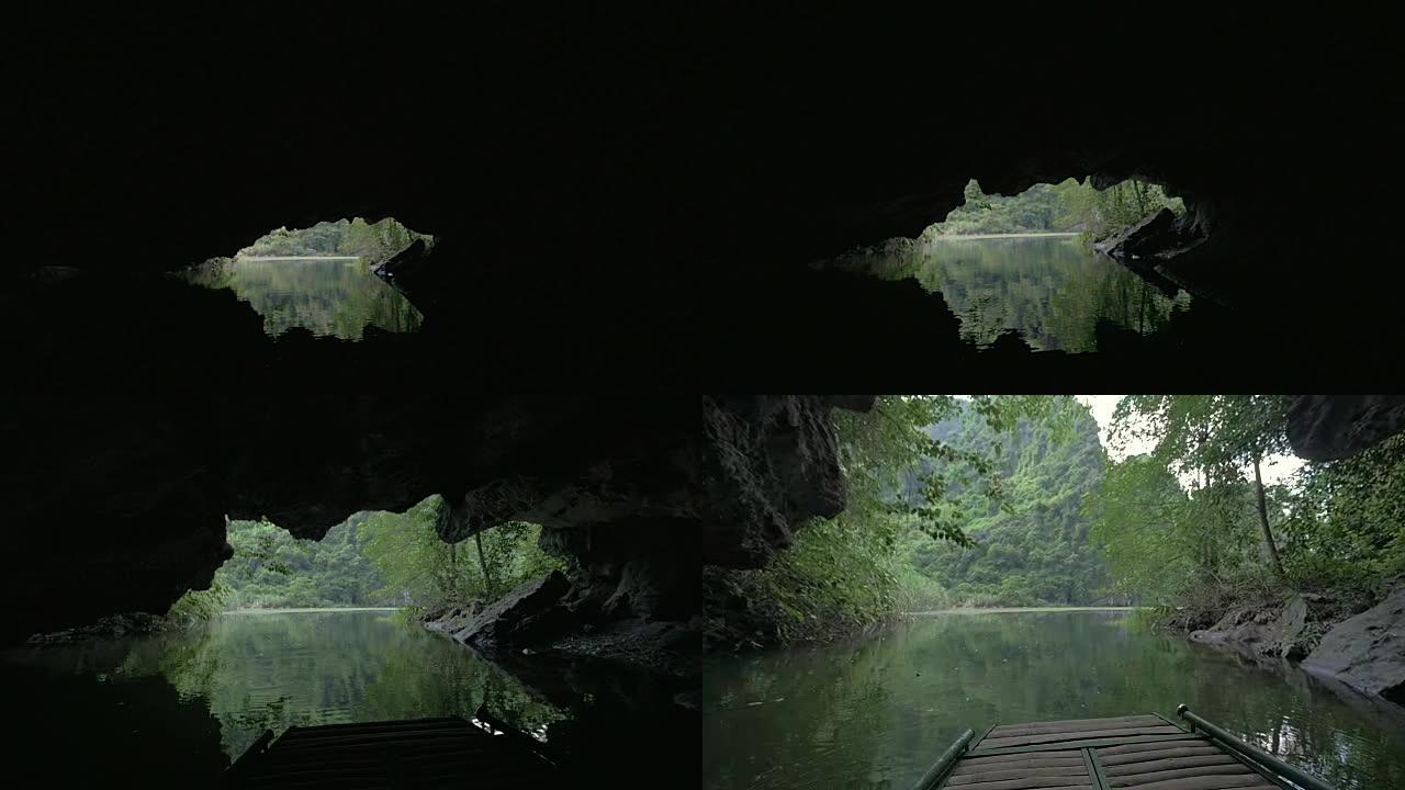 越南Trang An的洞穴和山脉景观