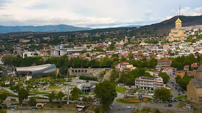 第比利斯市中心的景色。格鲁吉亚