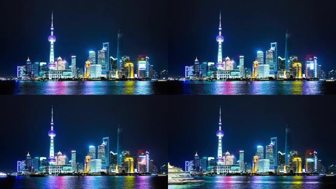 中国上海。宽镜头。