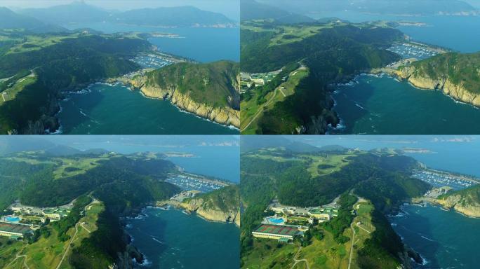 香港海滨高尔夫球场鸟瞰图