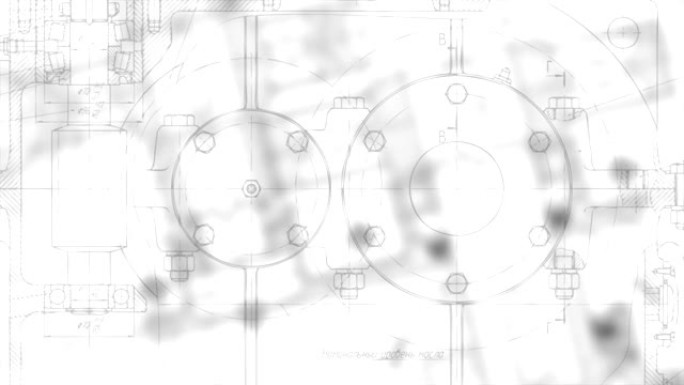 技术减速器计划绘图视频动画