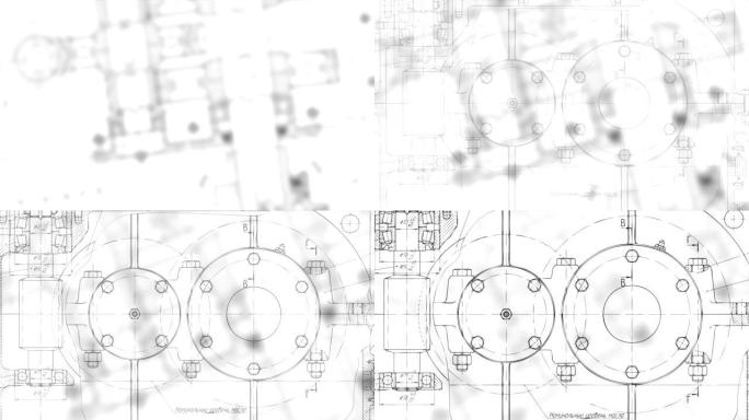 技术减速器计划绘图视频动画