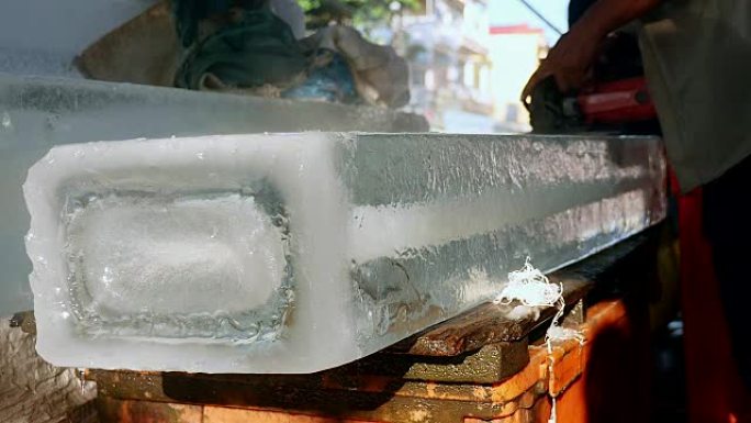 冰卖家用圆锯预切割小块冰块