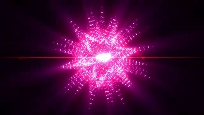 带粒子的抽象运动粉色星星背景
