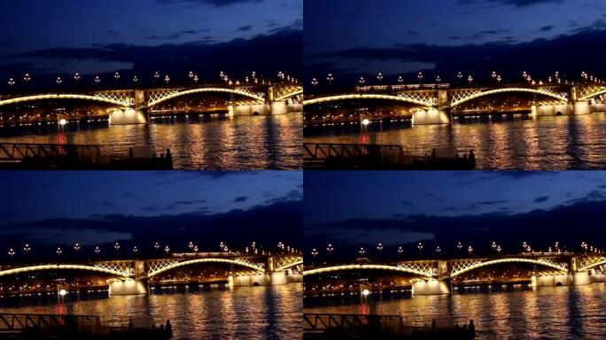 多瑙河上的桥。布达佩斯。匈牙利。