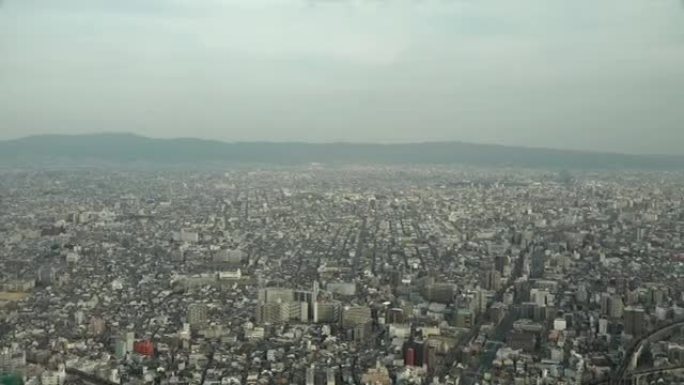 从阿倍野Harukasu看到的大阪市景观